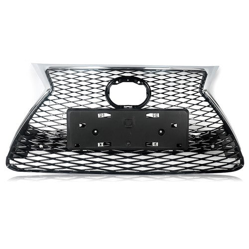 Front Bumper Grille for 2015-2017 Lexus NX200T NX300H F Sport Chrome Black