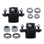 2- 5x4.75 Idler Hubs Fits 3500 lbs.#84  Bearing Kits Replace Trailer Axle