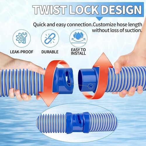 R0527700 Pool Cleaner Hose 6 Pack 39 in Replacement for Zodiac MX6 MX8 X7 T3 T5