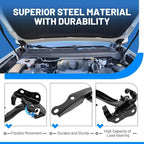 Steel Hood Hinges for Toyota 4Runner 2010-2024 Driver Passenger Side