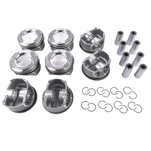 8x Pistons Rings Set for Mercedes C218 CLS550 X166 GL450 GL550 M278 4.6L 4.7L V8