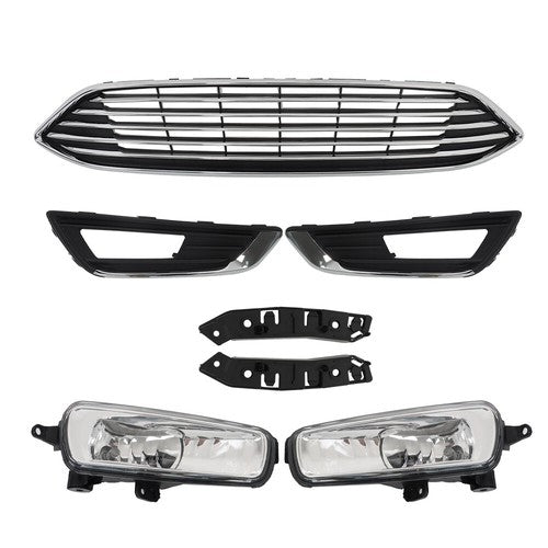 For Ford Focus 2015 2016-2018 Front Bumper Upper Grille With Fog Light NEW