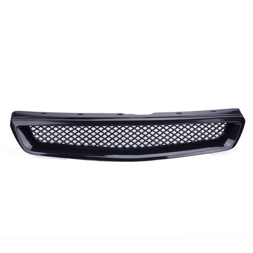 JDM Type R Black Grille & LED Fog Lights 3PCS for 1999-2000 Honda Civic