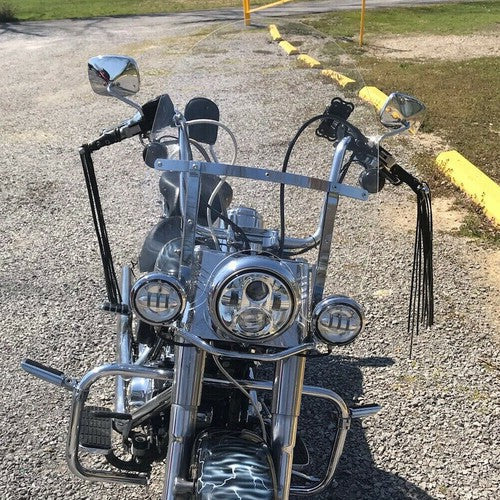 26 Inch Acrylic Windshield For Harley Softail Deluxe Fat Boy FLS 2000 2017