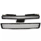 Mesh Front Bumper Grille Grill for 07-14 Chevy Tahoe Suburban Avalanche Black