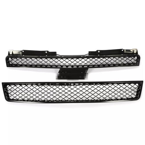 Mesh Front Bumper Grille Grill for 07-14 Chevy Tahoe Suburban Avalanche Black