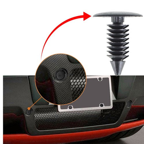 100Pcs 8mm Dia Hole Plastic Rivets Fasteners Brand New For Auto Bumper Fender