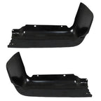 Rear Bumper Ends For Ford F150 2009-2014 Primered Steel Set Black Pair LH RH