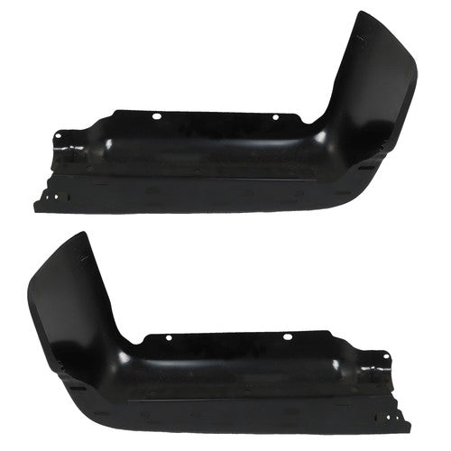Rear Bumper Ends For Ford F150 2009-2014 Primered Steel Set Black Pair LH RH