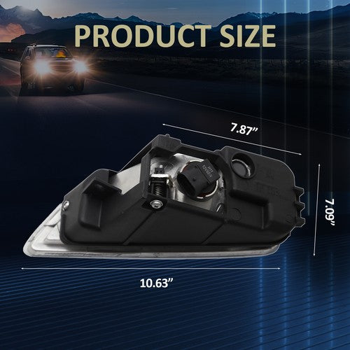 Front Bumper Driving Fog Light Lamp w/Wiring for Honda Accord 2003-2007 4DR