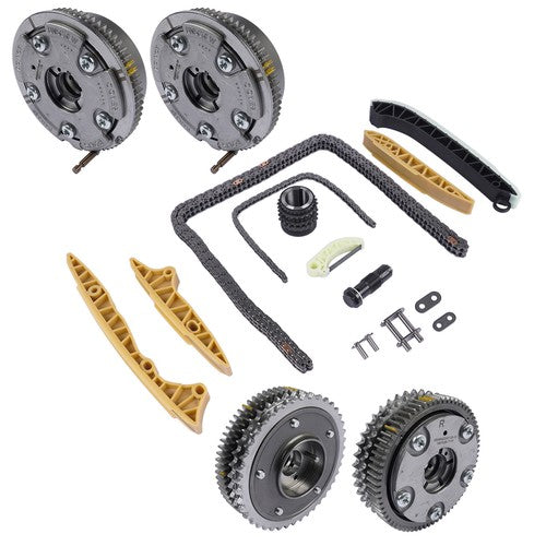 4×Camshaft Adjusters + Timing Chain Kit for Mercedes-Benz W203 W211 2720506847