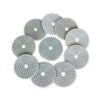 Diamond Polishing Pads 3 inch Wet/Dry 10 Piece Set Granite Stone Concrete Marble