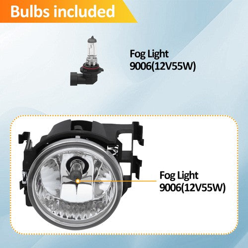 Fit 2013-2014 Subaru WRX STI Front Bumper Fog Lights W/ Bulbs Lamps LH&RH Pair