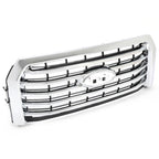 FL3Z-8200-EA Chrome Front Upper Bumper Grille for Ford F-150 2015-2017