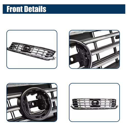Front Chrome Grille Assembly for 2020 2021 2022 for Volkswagen for VW Passat