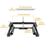 Black Tire Leveler for Light RV Trailers Tire Booster Locking Chock 28050