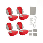 For Sea-Doo Speedster 150 2007 2008 2009 2010 2011 Full Set Red Gray Seat Covers