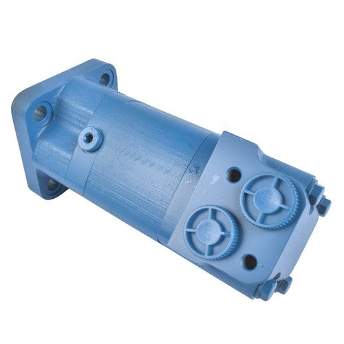 Blue Hydraulic Motor 4 Holes Replacement for Skid Steer Rotary Tiller BM5-400