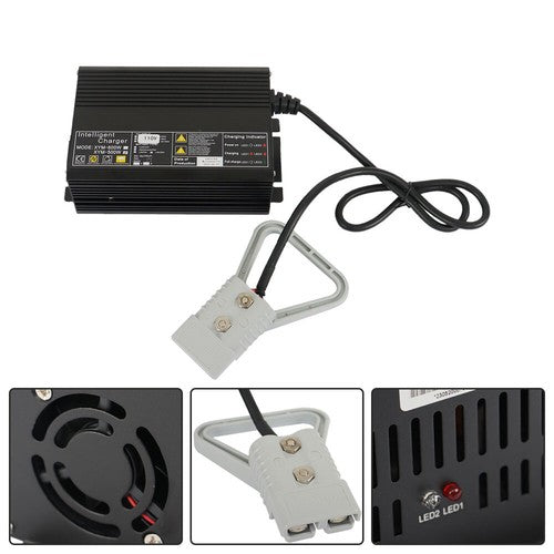 24V Floor Scrubber, Pallet Jack Battery Charger w/ 175A Rating SB175 Connector