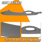 Interior Trim Handle Driver Left Fit for 2004-2008 Ford F-150 Gray