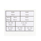 Metric M3-M8 + SAE 6-32-1/4-20 Aluminum Rivet Nut Rivnut Nutsert Kit 300Pcs