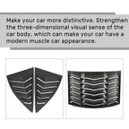 Rear Side Window Louvers Cover for 2010-2015 2011 2012 2013 2014 2015 Chevy Camaro