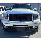 Lower Bumper Mesh Grille Gloss Black for 07-13 Sierra 1500 Denali Pickup