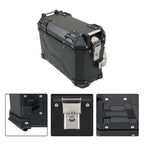 36L Luggage Side Box Hard Trunk Saddle Bag with Mounting Brackets Universal