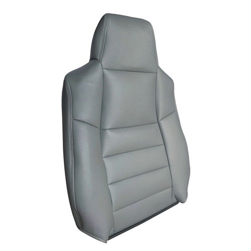 Driver Bottom Top Perf Leather Seat Covers Gray for Ford F250 2002 2007