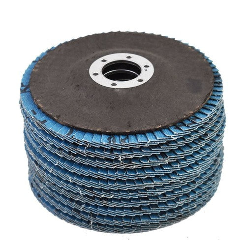 100Pack 4-1/2"×7/8'' 60 Grit T29 Premium Zirconia Flap Disc Sanding Grinding