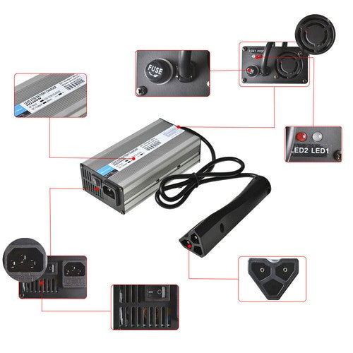 Golf Cart 48V 6A Battery Charger Star For EZGO Club Car DS TXT RXV Yamaha
