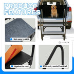 2 Step RV Steps With 2 Handrails And Step Mat 660 Lbs Load Capacity For Trailers