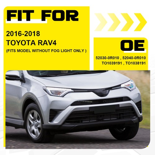 Front Bumper Fog Light Trim Bezel Cover for 2016 2017 2018 for Toyota RAV4