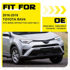 Front Bumper Fog Light Trim Bezel Cover for 2016 2017 2018 for Toyota RAV4