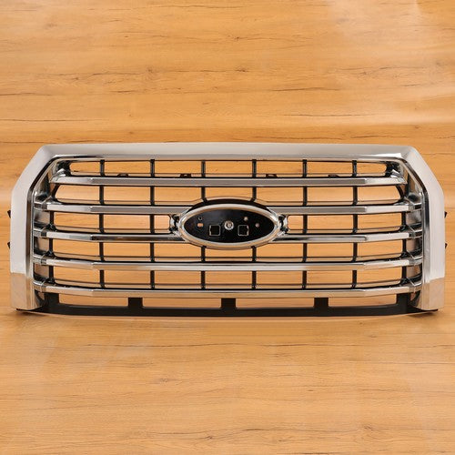 FL3Z-8200-EA Chrome Front Upper Bumper Grille for Ford F-150 2015-2017