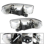 For GMC Sierra 1500 99-07 & Yukon 00-06 L+R Headlight Replacement Halogen Black