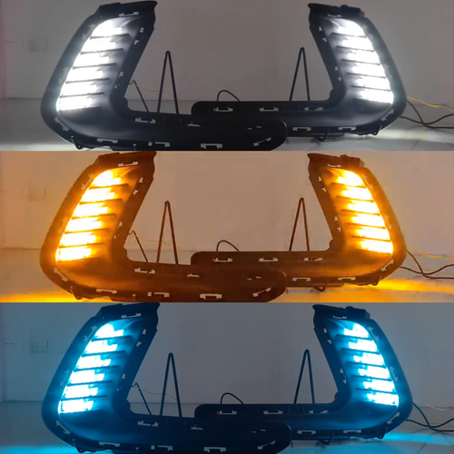 LED DRL Turn Signal Night Driving Fog Lights Pair for 2016-2018 Hyundai Elantra