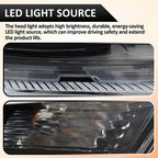 Halogen Headlight LED DRL Left Driver Side for 2022 2023 Toyota RAV4 XLE