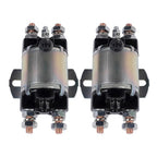 2Pcs Gas Golf Cart Solenoid For Yamaha G1 6 Terminal 12 Volt 100A J17-81950-01