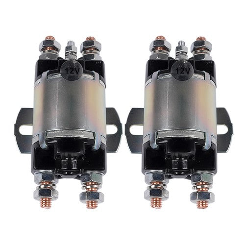 2Pcs Gas Golf Cart Solenoid For Yamaha G1 6 Terminal 12 Volt 100A J17-81950-01