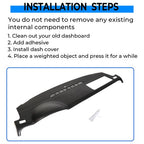 Dash Cover Cap Black Panel Pad for Avalanche Suburban Tahoe Yukon 2007 2014
