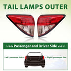 Tail Lights Rear Brake Lamp Outside LH RH Pair for 2016-2018 for Honda HRV