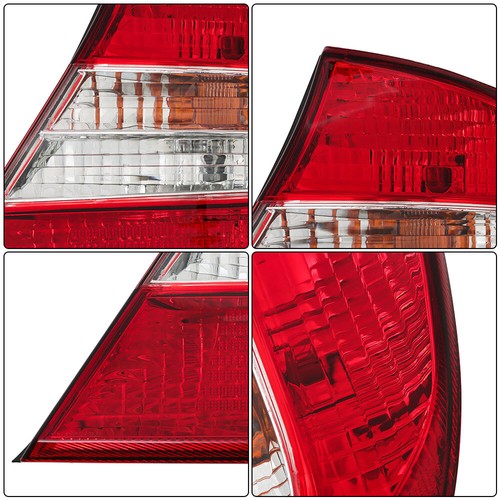 Red Tail Light Right+Pair Fog Lights Chrome Housing For Toyota Camry 2002-2004