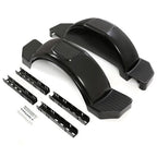 Single Axle Trailer Fenders for 13 inch Wheels Tires Skirt Boat Glossy Black 2