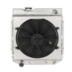 For 1960-1965 Ford Falcon Ranchero V8 3 Row Radiator+Shroud+Electric Fan+Relay