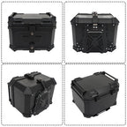 45L Motorcycle Rear Tour Box Top Case with Security Lock Helmet Case Waterproof