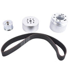 Belt Drive Pulley Kit for Small Block Chevy 283 327 350 383 400 LWP 5/8" Shaft