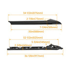 Left Side Windshield A Pillar Molding Inner Outer Trim for Ford Explorer 11 19
