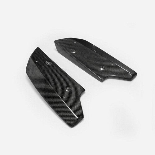 Pair Rear Bumper Lip Spoiler Splitter Diffuser CF for 08-16 Nissan GTR R35