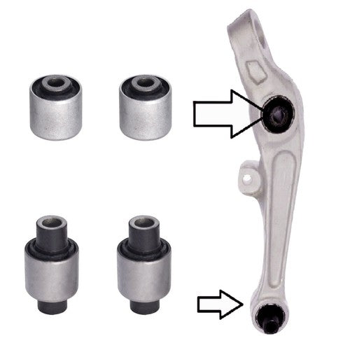 4Pcs Front Lower Control Arm Bushing Kit Fit For 03-09 Infiniti G35 Nissan 350Z